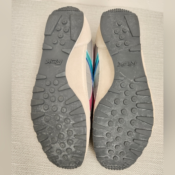 RBK Reebok Modern Classic Aztec Glam Comfort Gray Pink Blue Sneaker Women Sz 12 - Picture 9 of 16